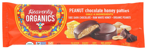 Heavenly Organics Chocolate Honey Peanut Patties (16x1.16 OZ)