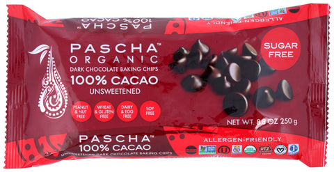 Pascha Choc Baking Chips, Dk Chocolate (6x8.8 OZ)