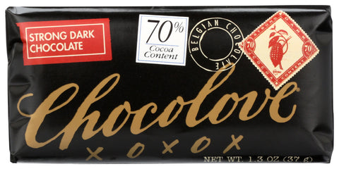 Chocolove Strong Dark Chocolate Mini Bar (12x1.3 Oz)