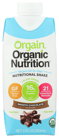 Orgain Shake, Smooth Chocolate Vegan (12X11 OZ)