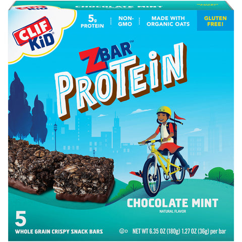 Clif Kid ZBar Protein Chocolate Mint  (6x5 PACK)