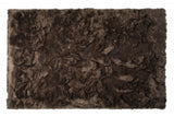 5' X 8' Chocolate Faux Fur Non Skid Area Rug