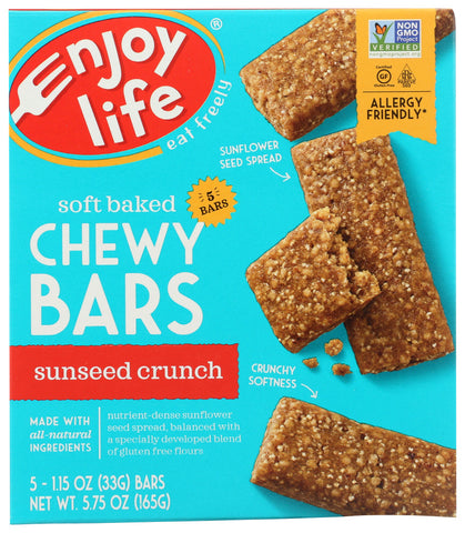 Enjoy Life Foods Sunbutter Crunch Snack Bar Gluten Free (6x5 Oz)