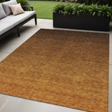 5' X 8' Chocolate And Brown Ombre Washable Indoor Outdoor Area Rug