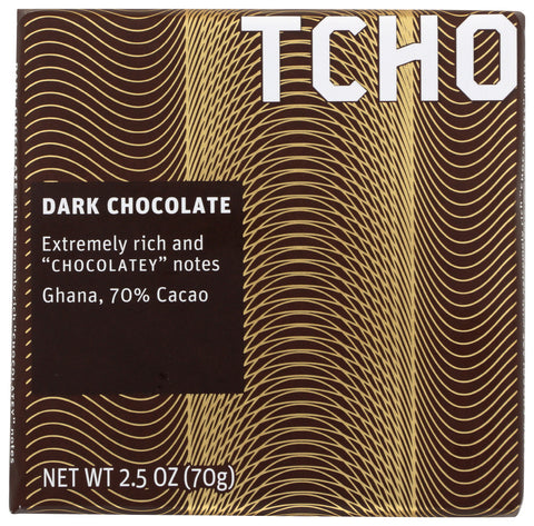 Tcho Dark Chocolate BAR 70%  (12x2.5 OZ)