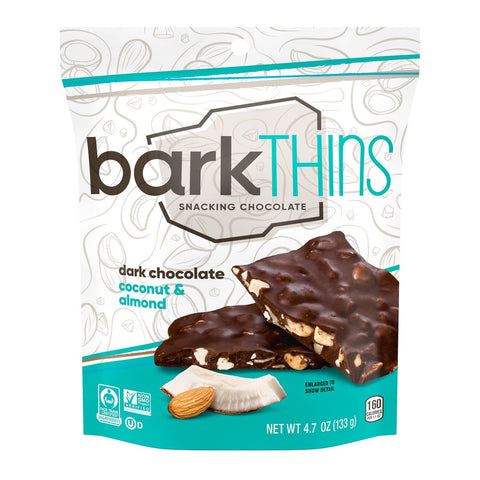 Bark Thins Dark Chocolate, Coconut Almond (12x4.7 OZ)