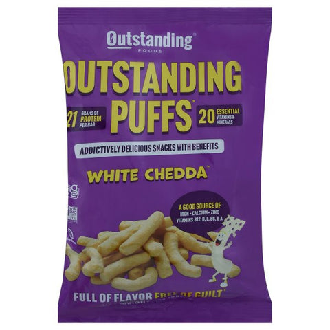 O FOODS WHT CHEDDA PUFFS ( 8 X 3 OZ   )