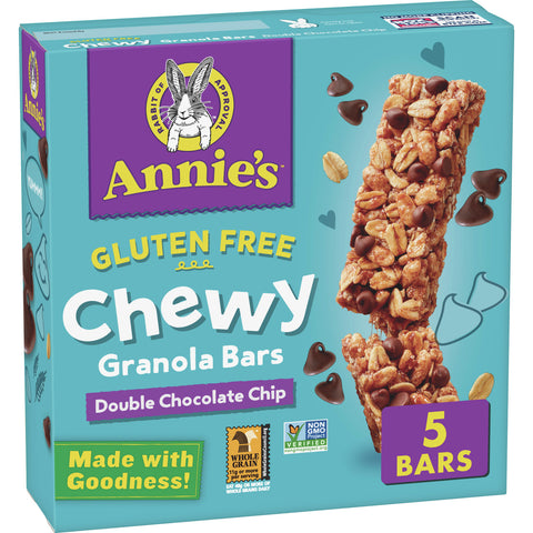 Annie's Chewy Gluten Free Granola Bars Double Chocolate Chip (12x5 PK  )