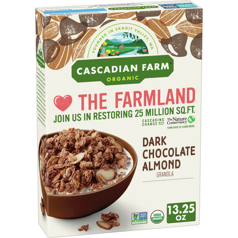 Cascadian Farm Dark Chocolate Almond Granola (6x13.25OZ )