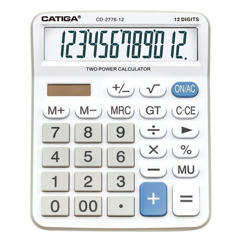 PREM CMRL 12 DIG CALC WHT