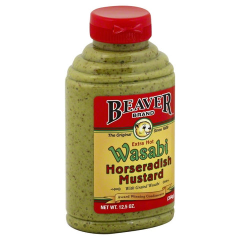 Beaver Foods Mustard Horseradish Wasabi (6x12.5Oz)