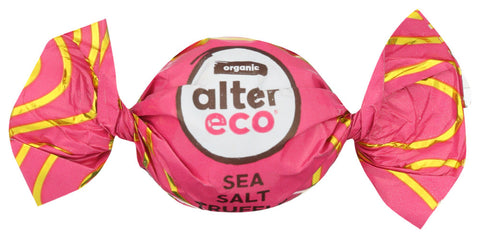 Alter Eco Organic Sea Salt Dark Milk Chocolate Truffles (60x0.42 OZ)