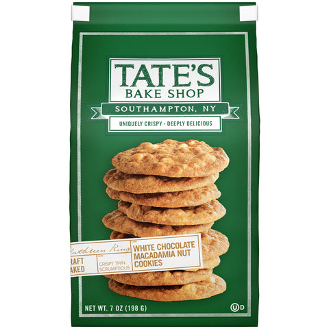 Tate's Bake Shop Macadma WhtChocolate Cookie (12x7OZ )