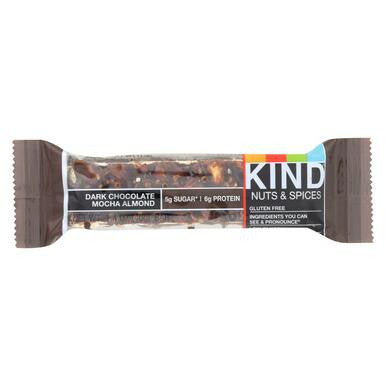 Kind Nuts & Spices Dark Chocolate Mocha Almond Bar  (12x1.4 OZ)