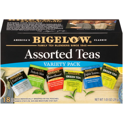 Bigelow 6 Assorted Teas (6x18 Bag )