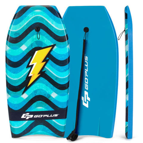 Lightweight Bodyboard with Wrist Leash for Kids and Adults-M Lightweight