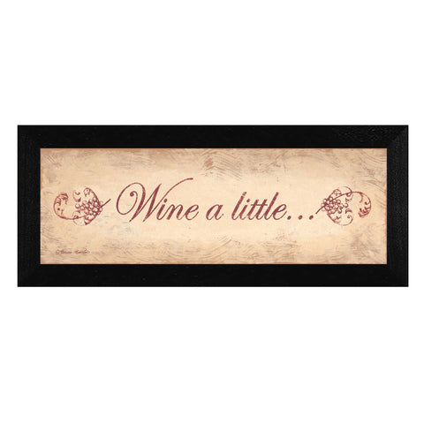 Wine a Little Black Framed Print Wall Art