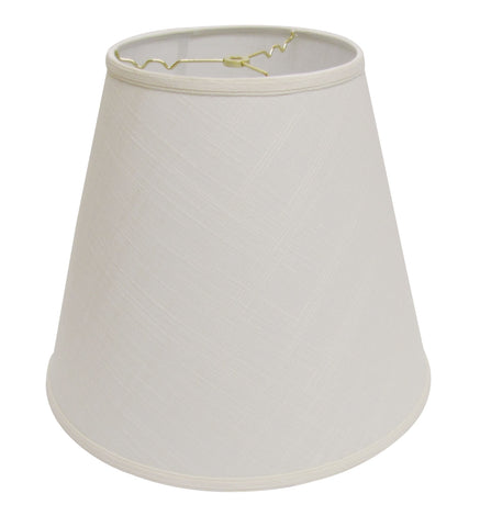 16" Off White Deep Empire Linen Lampshade