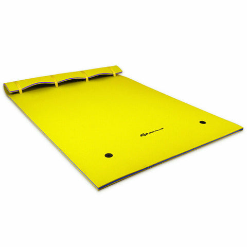9' x 6' 3 Layer Floating Water Pad Foam Mat -Yellow 9' x 6' 3 Layer