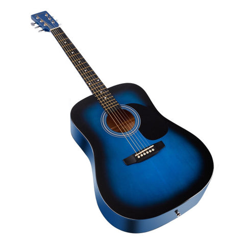 Sonart 41" 6 Strings Acoustic Folk Guitar-Blue Sonart 41" 6 Strings